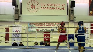 2024 Yıldızlar İstanbul Boks Şampiyonası 75 kg mücadelesi Yiğit GÜVEN & İhsan AÇIKĞÜL