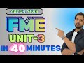 FME Unit-3 in 40 minutes I Refrigeration and Air Conditioning I Mechanical Unit-3 One Shot