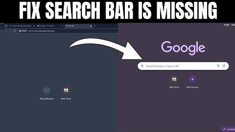 How To Fix Search Bar Missing In Google Chrome | Full Guide 2025