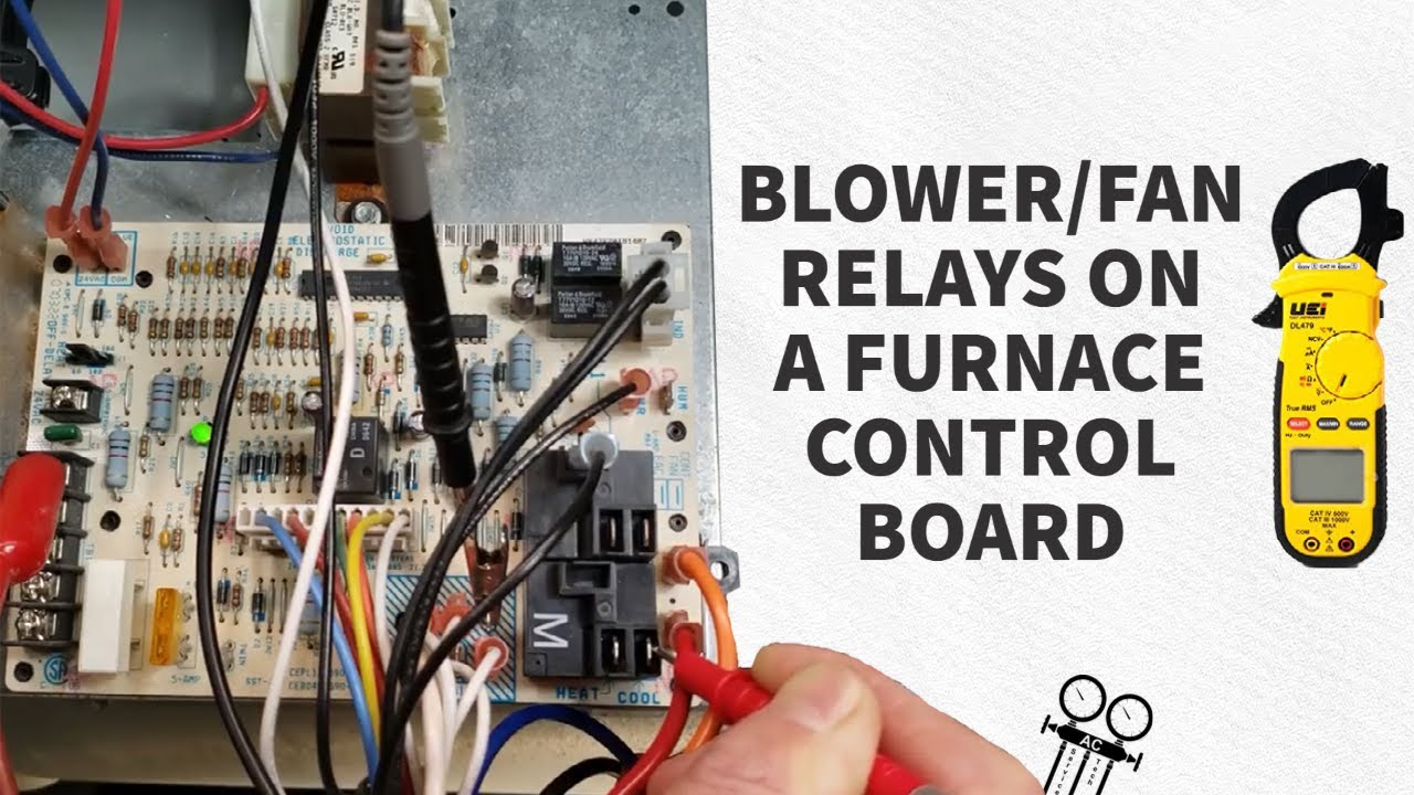 How the Blower/Fan Relays on a Furnace Control Board Work! YouTube