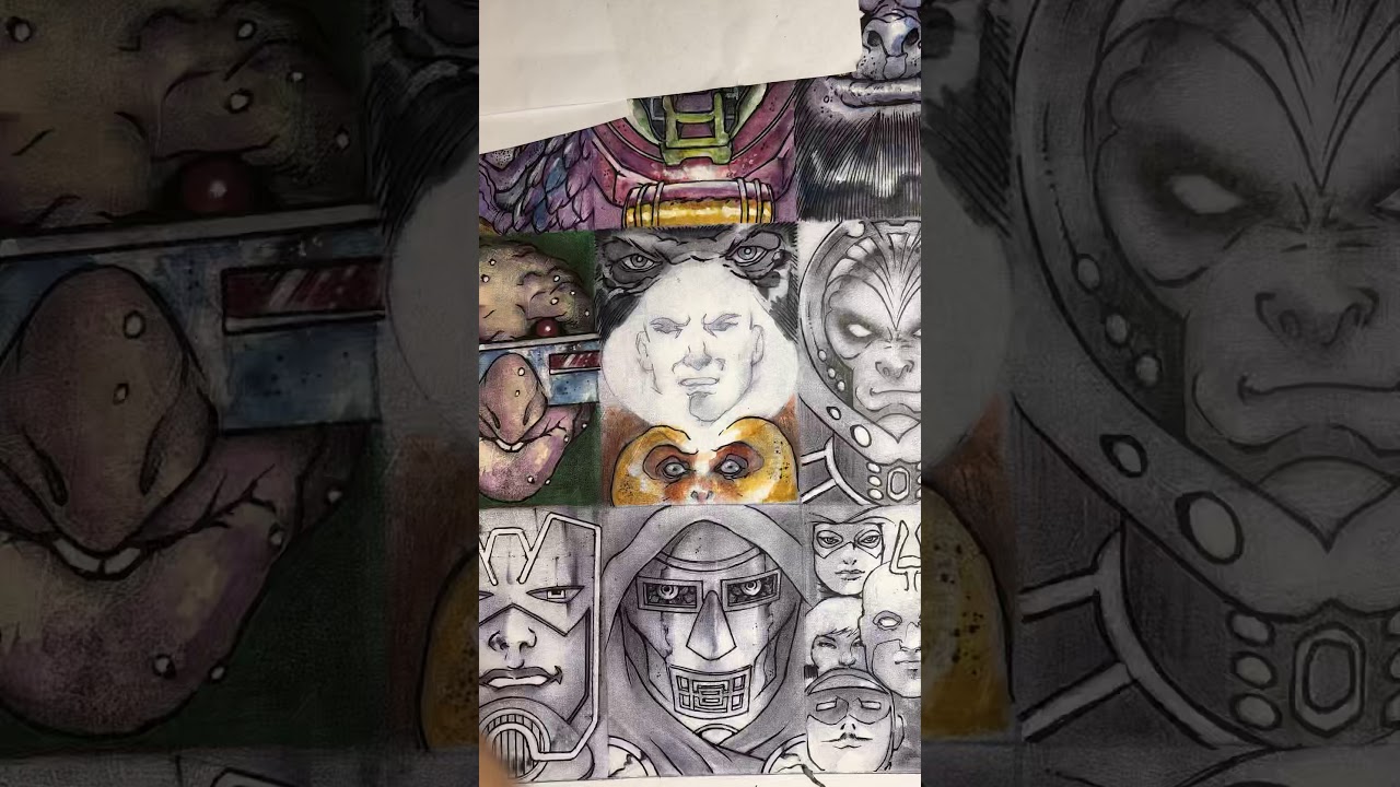 Painting The Red Ghost and his Super-Apes in a NY minute