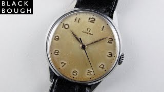 Omega Ref. 2496 -1 steel vintage wristwatch, circa 1949