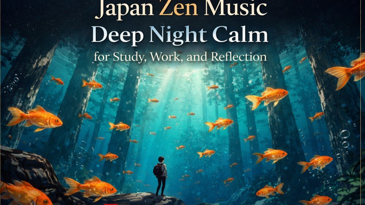 Japan Zen Music | Deep Night Calm for Study, Work, and Reflection