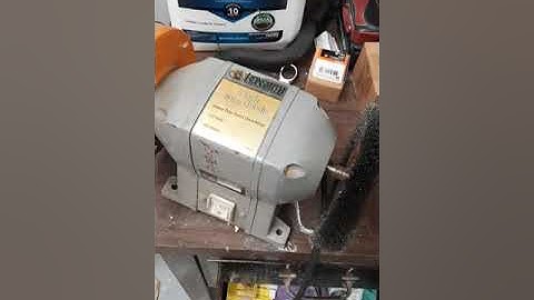 Bench grinder hack. Variable speed.