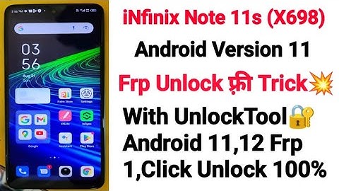 Infinix Note 11s Frp Reset UnlockTool || Infinix-X698 Android 11 Frp Unlock/Bypass UnlockTool 202