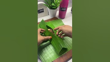 Thumbnail of Cara membungkus nasi kekinian pakai daun #FK