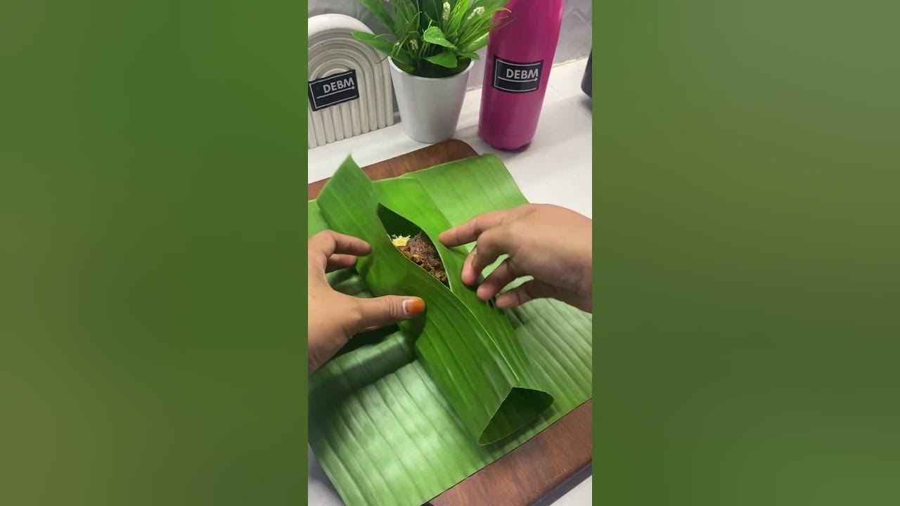 Cara membungkus nasi kekinian pakai daun #FK