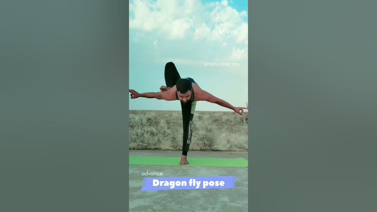 Dragon fly yoga pose.........