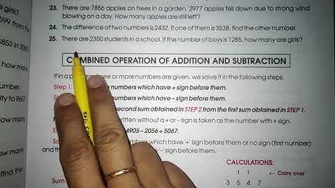Class-3 Mathematics {Ch-4 SUBTRACTION}