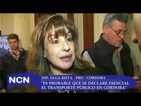 Dip. Olga Rista, sobre el paro de transporte en Córdoba