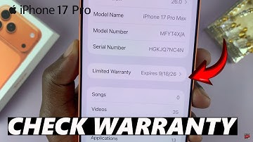 How To Check Warranty Expiration On iPhone 17 / 17 Pro