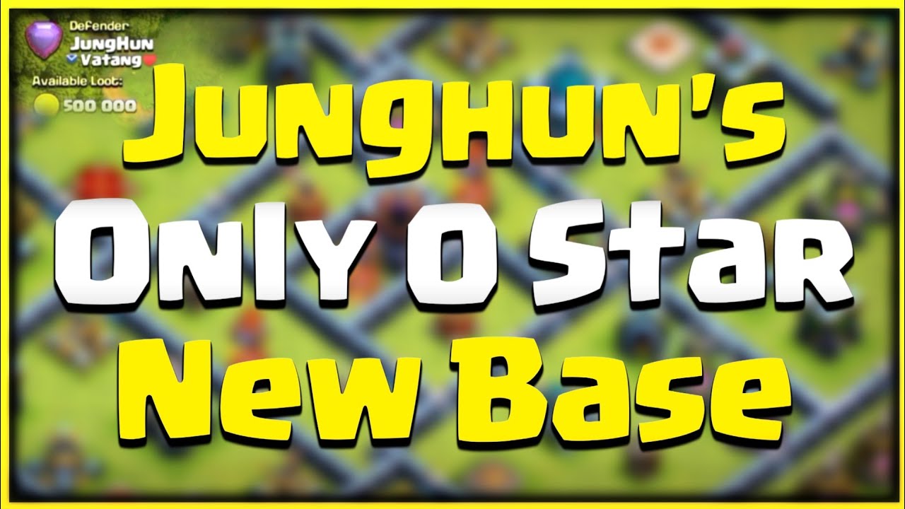 Junghun's TH13 ONLY 0 STAR NEW BASE, Th13 Legend League base, Th13 war base 2021