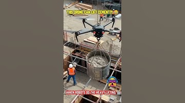 This Giant Drone Just Revolutionized Construction! #construction #innovation #heavylifting #shorts