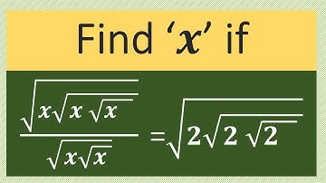 A Nice Maths Olympiad Algebra Problem | Radical Square Root Simplification |#math