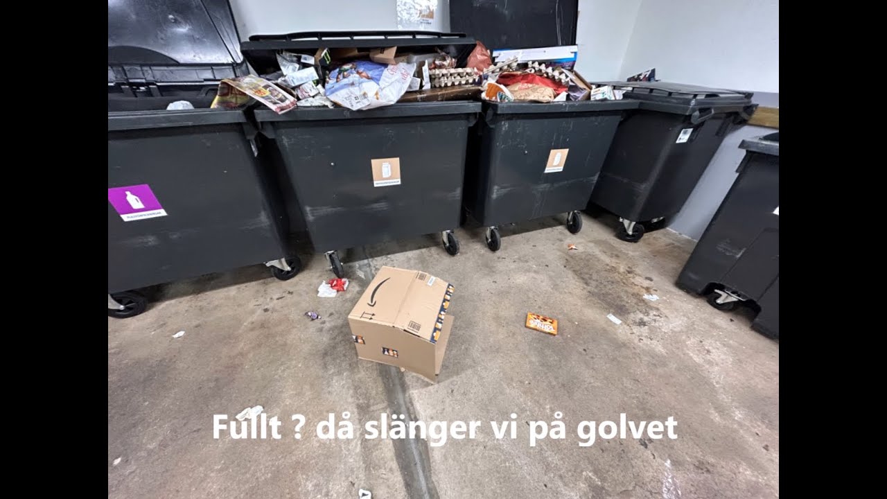 IDIOTER kan inte sortera sopor !!!