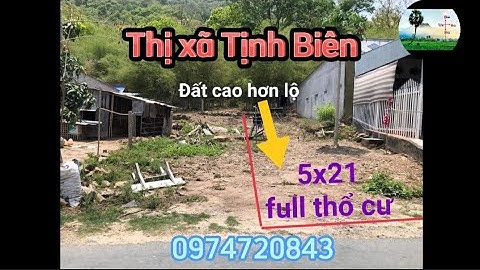 Nền full thổ cư 5x21 mặt tiền lộ nhựa cách tr.tâm thị xã2,5km | 3xxtr | Nhà đất Tịnh Biên - An Giang