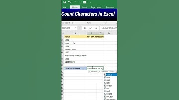 How to Count Characters in Excel #shorts #excel