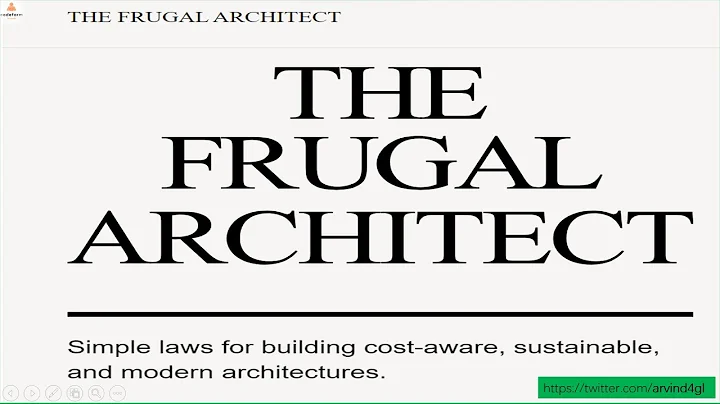 The Frugal Architect | The 7 Laws of Software Building for the Frugal Architect