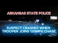 This Suspect Crashed When The Trooper Joined The Chase | Arkansas State Police