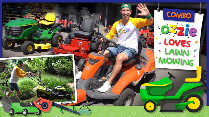Lawn Mowers For Kids | Learn About Yard Work Like Blippi | Lawn Tractor and push Mowers