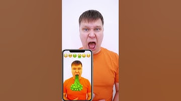 Emoji challenge - Funny Face 3 🐸 #shorts Tutorial by Tiktomiki