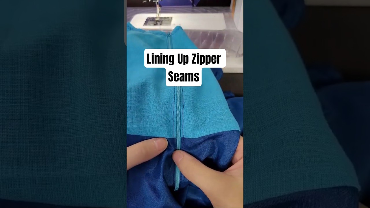 Line Up Zipper Seams Good #shorts #sewing
