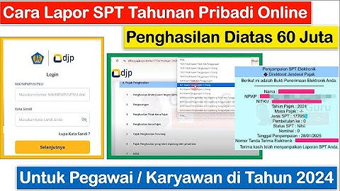 [FULL] Cara Lapor SPT Tahunan Pribadi Online 2025 Penghasilan Diatas 60 Juta dengan Efiling 1770 S