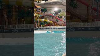 70F/21C indoor wave pool surf session @SkudinSurfAmericanDream #shorts #surf #indoorsurfing