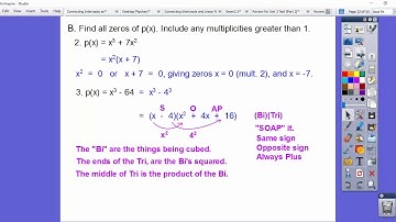 Finding Complex Solutions - Module 7.2 (Part 1)