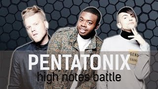 Pentatonix - High Notes Battle [G4-B4] [Scott, Kevin, & Mitch]