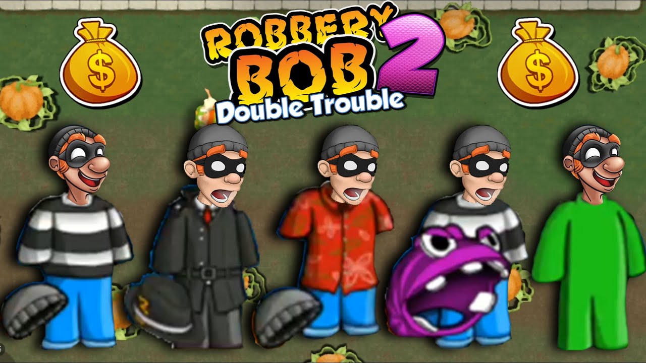 Robbery Bob 2 - All Costumes Funny Gameplay Part 19