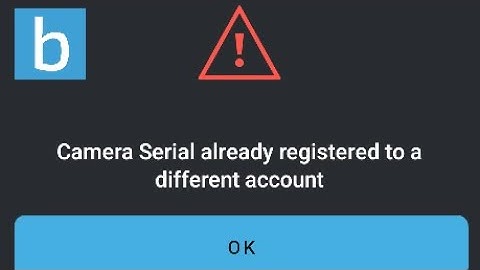 BLINK Camera Serial Already Registered to a Different Account Error (Scan QR Code Number Used FIX)