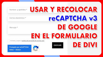 Configurar reCAPTCHA v3 en Divi para filtrar SPAM del formulario de contacto