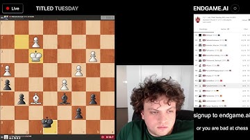 LATE TITLED TUESDAY WITH HANS NIEMANN, GO TO ENDGAME.AI