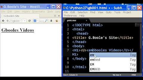 HTML Strong-Bold, Emphasis-Italics
