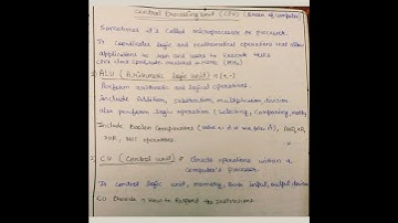 CPU, ALU, CU |  Central Processing Unit,Arithmetic & logic unit,Central unit | ICT | Nta Net Paper1