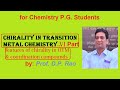 Chirality in transition metal Sixth Part
