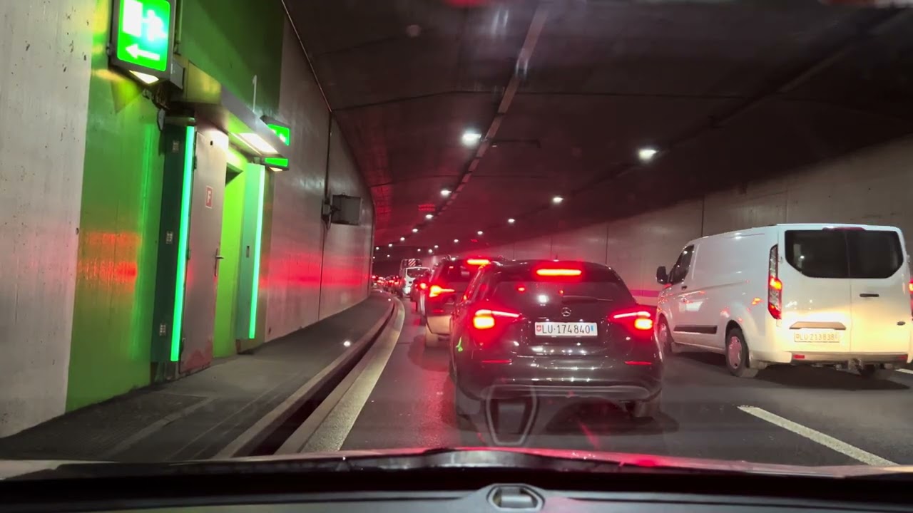 Wednesday Drive from Stans to Emmen with 1 Hour Traffic Jam 4K. 14.01.2026 - Enjoy and Relax 