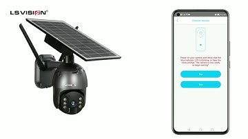 LS VISION CCTV Camera LS-WS12 8W Solar Battery Camera Installation and Connection Steps