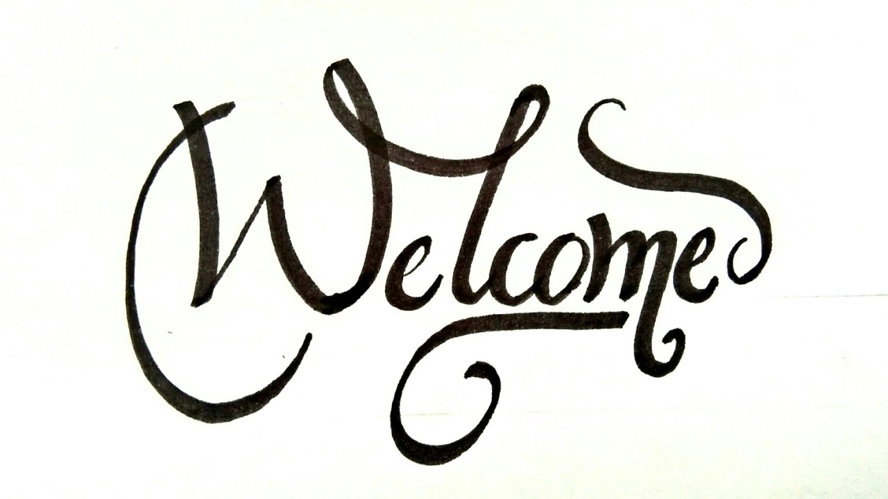 Welcome SVG, Welcome Calligraphy SVG, Script SVG, Welcome Cricut ...