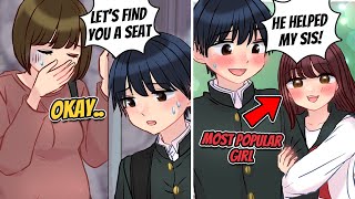 【Manga Dub】I helped a pregnant woman on a crowded train, pretty girl showed up and repaid me【RomCom】