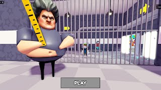 SCARY TEACHER 3D BARRY'S PRISON RUN Obby New Update Roblox - All Bosses Battle FULL GAME #roblox