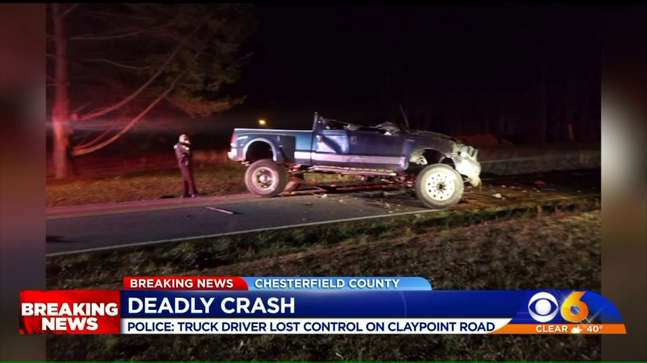 Pickup driver killed in Chesterfield crash - YouTube