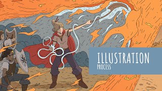Illustration Process with Photoshop