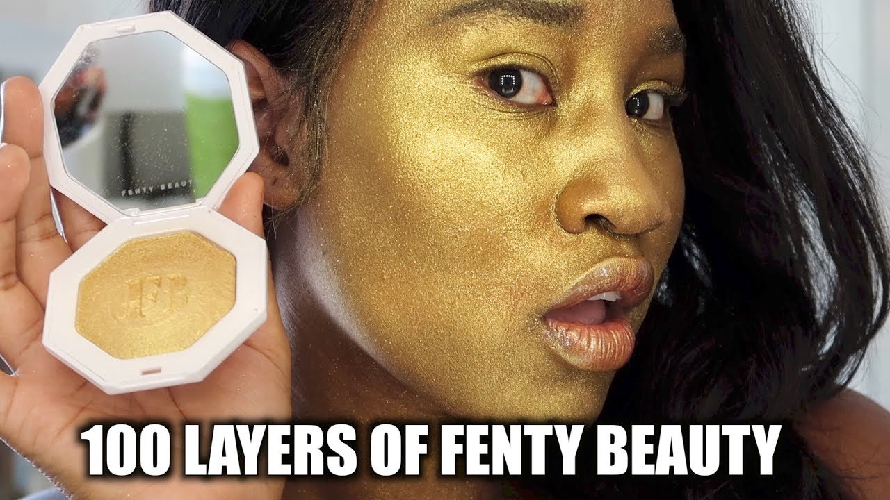 Full Face Of Highlighter Fenty Beauty Trohpy Wife Youtube Full Face Of Highlighter Fenty Beauty Trohpy Wife Youtube