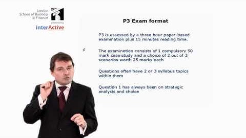 LSBF ACCA P3 Introduction to the Paper