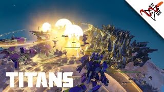 Planetary Annihilation TITANS - 50x Atlas Titans vs 50x Atlas Titans | Massive Battle