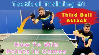 HOW TO WIN POINTS | W/ Serve - Third Ball Attack | Table Tennis / Ping Pong | Tactical Training #1 Net Worth