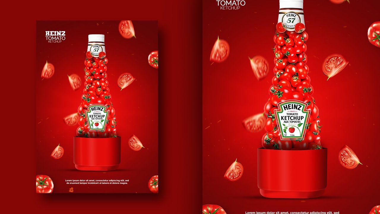Heinz Tomato Ketchup Poster Design | - YouTube