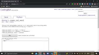 Famous Coding Bat Problem 25 Make Out Word Profile